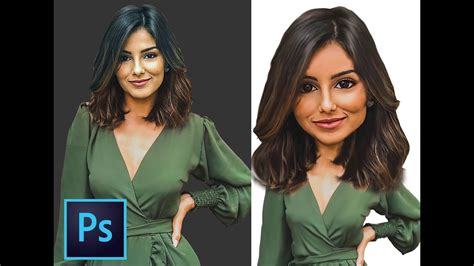 Creating A Caricature Photoshop Tutorial Youtube