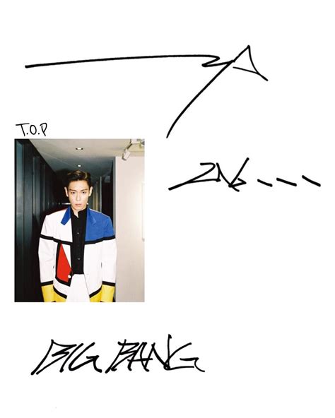 T O P X DAZED KOREA BIGBANG10 Autograph Scans Xolochaa Bigbang