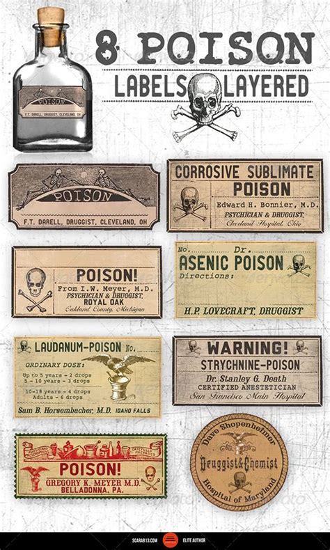 Free Printable Vintage Poison Labels Web Browse 760 Poison Label Photos