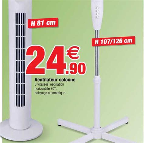 Promo Ventilateur Colonne Chez Bazarland Icatalogue Fr