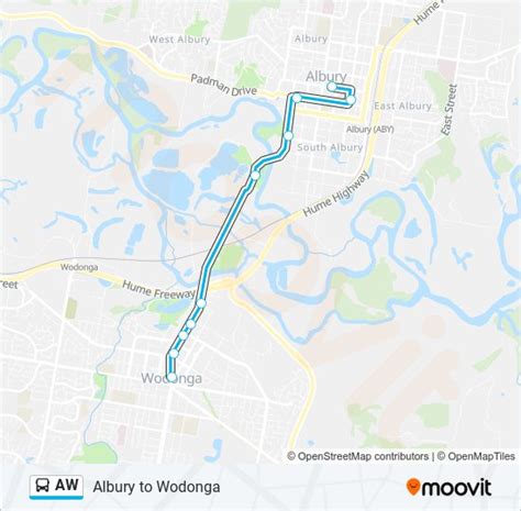 Aw Route Schedules Stops And Maps Wodonga Vic Updated