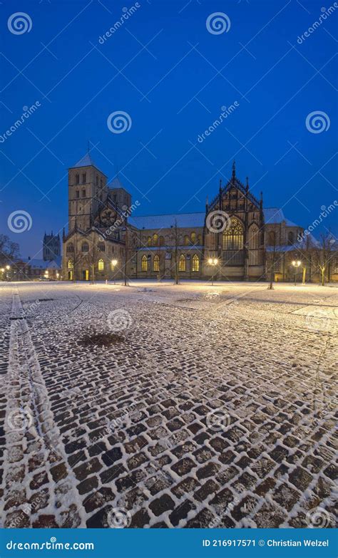 Medieval Munster Cathedral or St -Paulus-Dom in in Munster, Germany ...