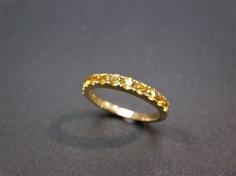 Yellow Sapphire Wedding Ring In 14k Yellow Gold On Luulla