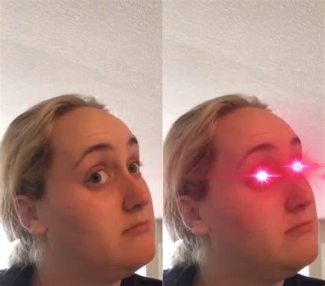 Kombucha Girl Laser Eyes Blank Template Imgflip