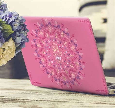 Psychedelic Laptop Sticker Abstract Wall Sticker - TenStickers