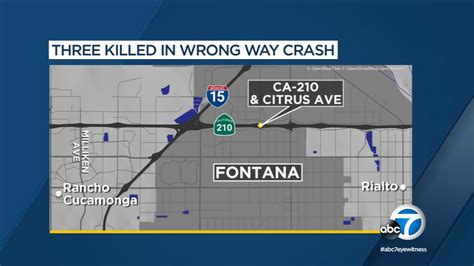 Wrong Way Fatal Crash 3 Killed 3 Others Injured When Car Driving On