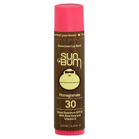 Sun Bum Lip Balm Spf 30 Pomegranate Shop Lip Balm And Treatments At H E B