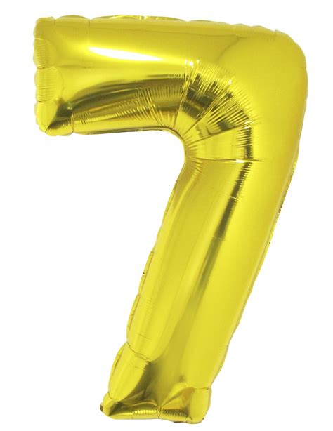 Ballon aluminium géant chiffre 7 doré 1m Deguise toi achat de