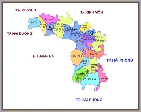 Bộ sưu tập bản đồ hành chính huyện Nam Sách tỉnh Hải Dương sản phẩm độc