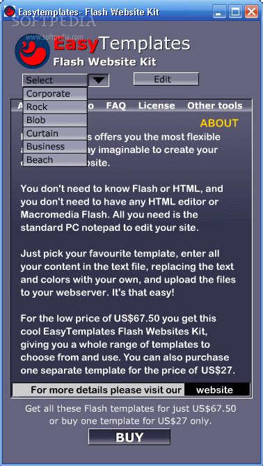 Easy Templates Flash Website Kit 1.0 - Download, Screenshots