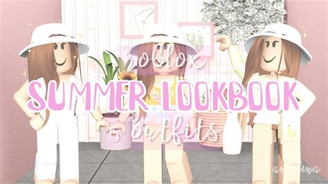 My Roblox Summer Lookbook 5 Outfits Youtube