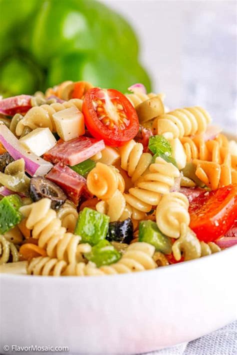 Easy Pasta Salad With Tri Color Rotini Ramirez Hishists