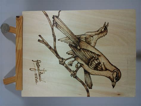 Birds Pyrography Wood Burning by SmilingWood on DeviantArt