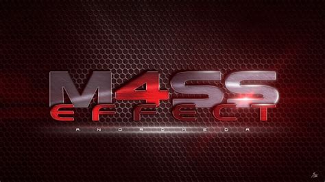 Wallpaper Text Logo Mass Effect Andromeda Neon Sign Brand Mass Effect 4 Symbol Emblem