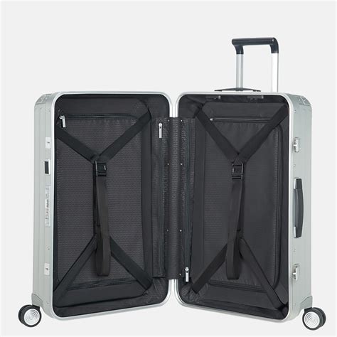 Samsonite Lite Box Alu Spinner 69 Cm Aluminium 007668 Zilver