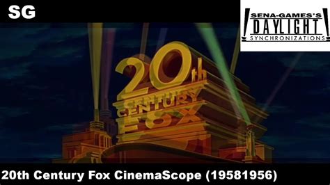 20th Century Fox Cinemascope 1958 Synchs To Its Younger Self 1956