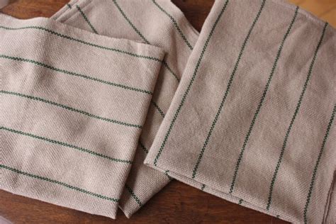 Those Simple Handwoven Cotton Dish Towels Were Made Using A Rigid