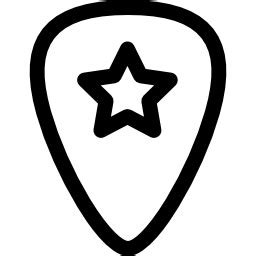 Púa de guitarra Iconos gratis de música