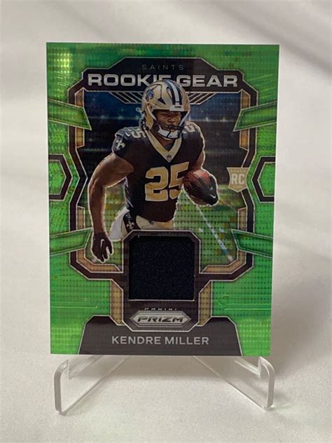 Panini Prizm Rookie Gear Neon Green Pulsar Prizm Rg Km New