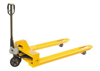 Yellow 1500kg Extra Wide Pallet Truck , Extra Wide Pallet Jack Lightweight