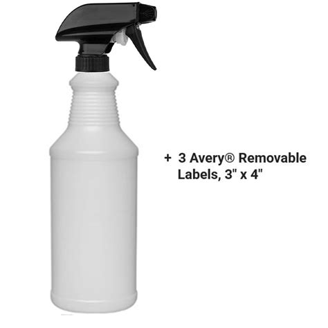 32 Oz Plastic Spray Bottle With Black Trigger Sprayer Hipphapp