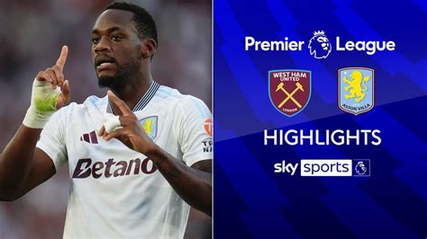 West Ham 1-2 Aston Villa: Premier League highlights | Football News ...