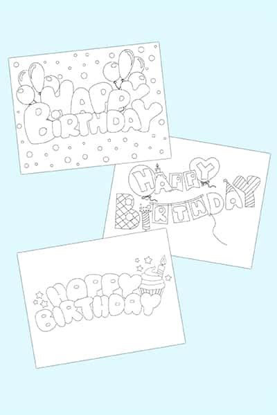 Happy Birthday Bubble Letters (3 Styles) - Freebie Finding Mom