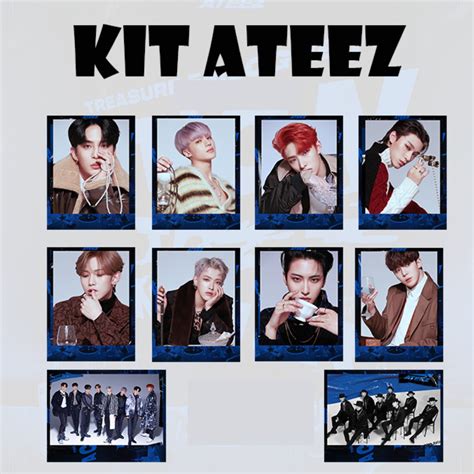 Kpop Kit Polaroids Ateez Shopee Brasil