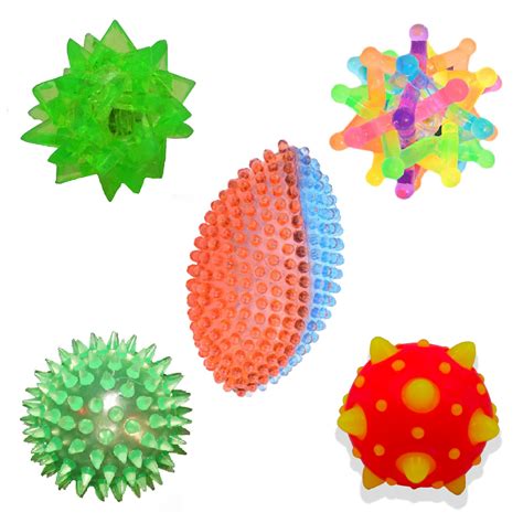 Light Up Balls Set For Sensory Tactile Play Fidget Relaxation Kit 5