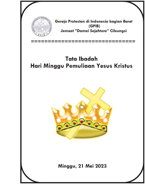 Ibadah Minggu 21 Mei 2023 Minggu Pemuliaan Yesus Kristus Tata