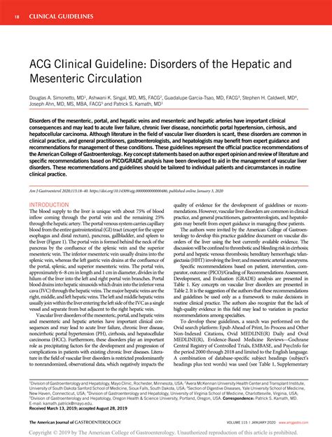 SOLUTION Acg Clinical Guideline Disorders Studypool