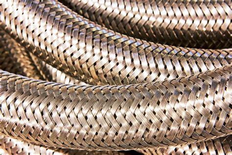 Steel Braiding Closeup Stock Images Image