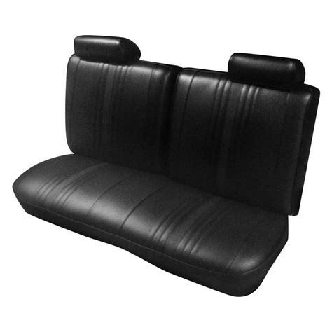 Pui Interiors® 69xs10b Front Black Madrid Grain Vinyl Bench Seat Cover