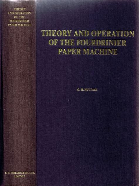 Theory and Operation of The Fourdrinier Paper Machine | PDF | Boundary ...