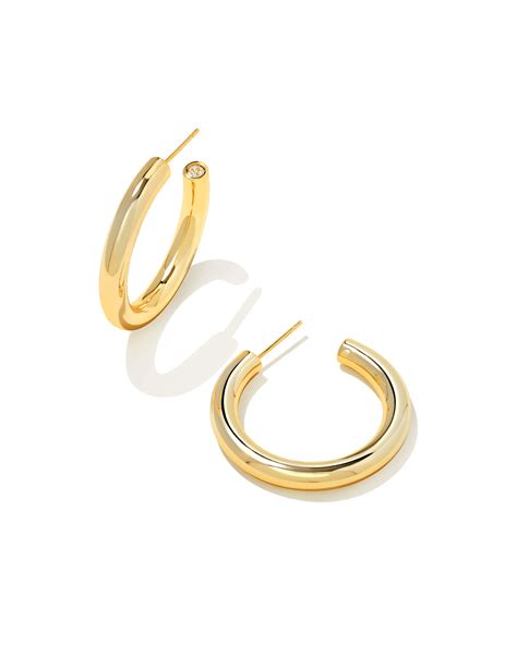 Colette Hoop Earrings In Gold Kendra Scott