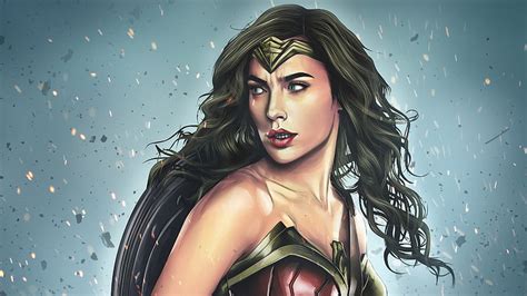 1366x768px 720p Free Download Wonder Woman Drawing Art Wonder Woman