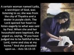 Acts 16 Lydia - St. Matthews Evangelical Lutheran Church