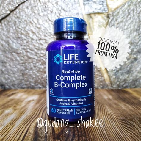 Jual Life Extension BioActive Complete Vitamin B Complex 60 Vegetarian