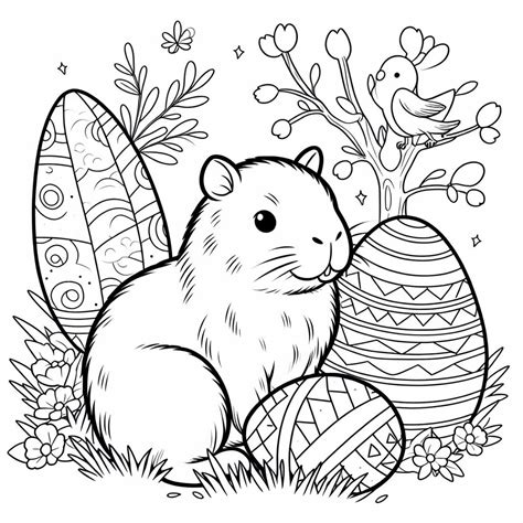 Capybara Coloring Pages Capybaras Net