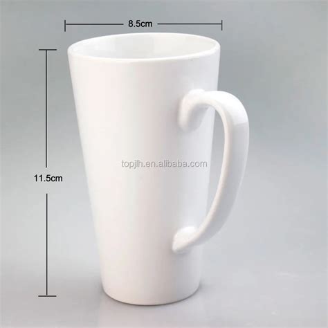 Topjlh 2024 Blank Sublimation Hot Sales 17oz Coffee Latte Cone Mug