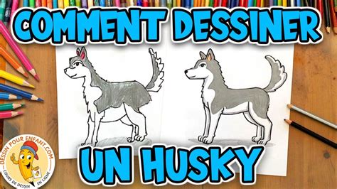 Comment Dessiner Un Chien Husky Dessin Pour Enfant Youtube