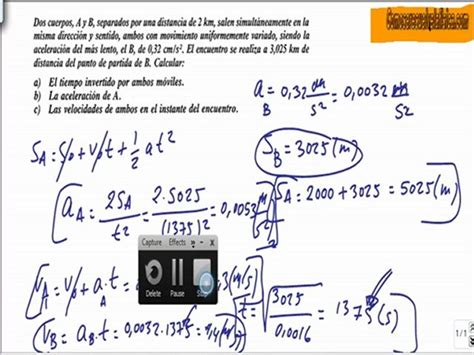 Problema Resuelto De Cinematica 38 Tiempo Y Velocidad Para