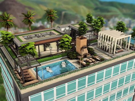 The Sims Resource Luxury Rooftop