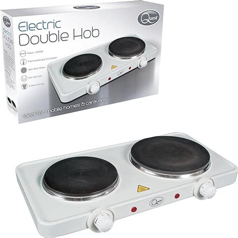 ELECTRIC DOUBLE HOB WHITE TWIN HOT PLATE TABLE TOP HOTPLATE PORTABLE COOKER EBay UK