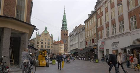 View to pedestrian Stroget street in Copenhagen 29024396 Stock Video at ...