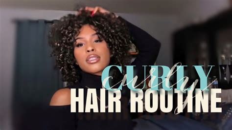 Curly Hair Routine Wash N Go Youtube