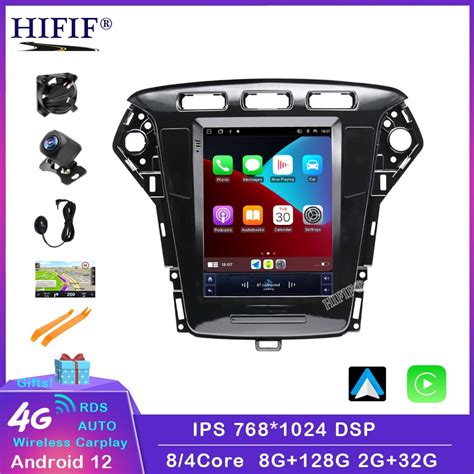 For Tesla Style Android Auto G Wireless Carplay Dsp Car Radio