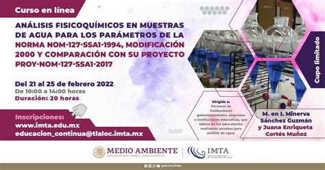 Curso En Linea Analisisi Fisicoqu Micos En Muestras De Agua Para Los