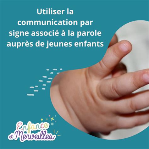 Communication Par Signe Associ La Parole Aupr S De Jeunes Enfants