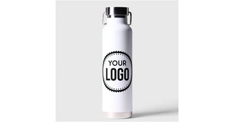 Custom Company Logo Water Bottle | Zazzle